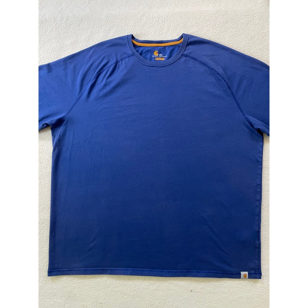 Carhartt Mens 3XL Long Sleeve T-Shirt Blue Force Relaxed Fit Graphic Sleeve - Picture 11 of 14